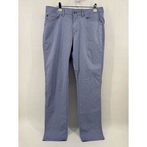 Peter Millar Men's Size 35 Light Blue 5 Pocket Stretch Performance Golf Pants